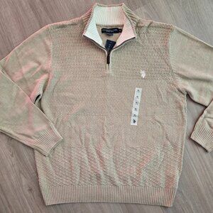 Polo XL Mens cotton blend soft knit sweater NWT